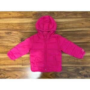 NWOT Baby Gap Pink Puffer Coat, Size 3T